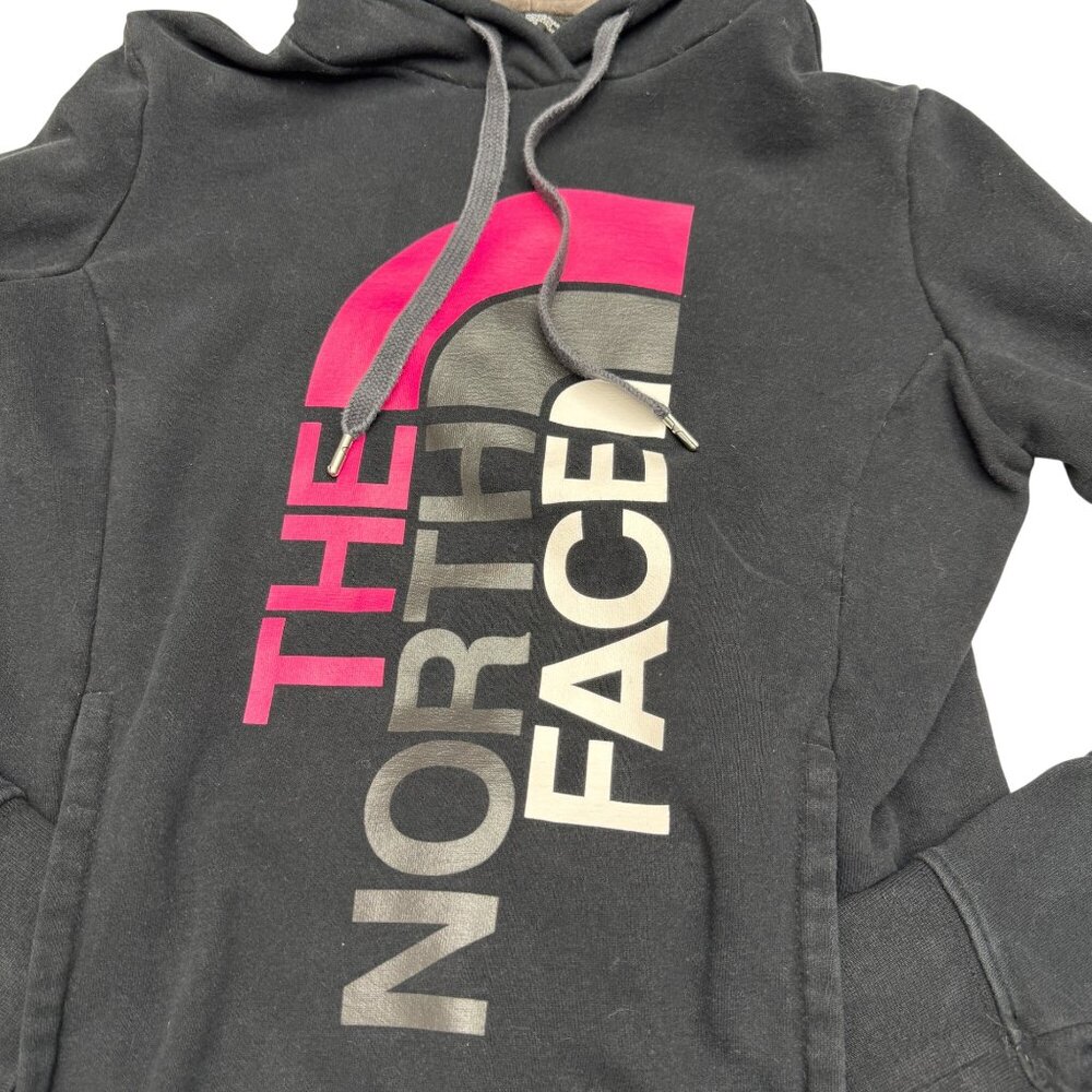 The North Face Spell Out Women's Black Hoodie Pullover Sweatshirt, Size S - Picture 3 of 7